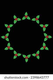 
Holly Monogram eps cut file for chning machine