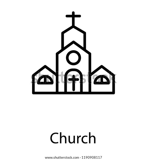 Holly Place Christians Naming Church Stock Vector (Royalty Free ...