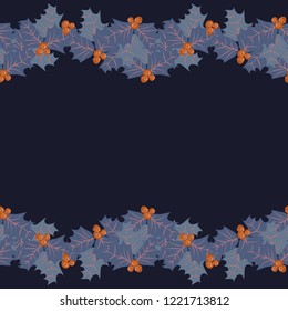 Holly seamless border