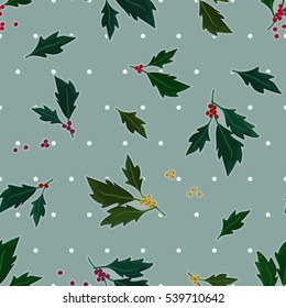 Holly tree - vector background