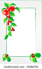 holly - vector illustration, scrapbook useful
