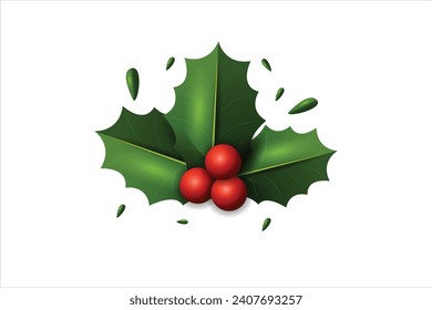 Hollyberry New Year Sticker Design