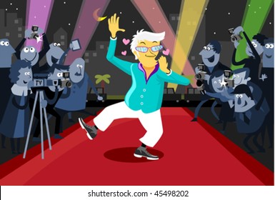Hollywood Actor on The Red Carpet