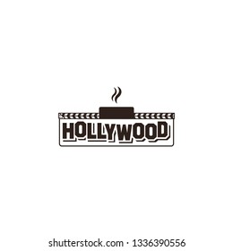Hollywood creative logo design, vector