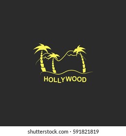 Hollywood vector  icon.