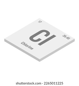 Holmium, Ho, gray 3D isometric illustration of periodic table element with name, symbol, atomic number and weight. Rare earth metal with various industrial uses, such as in lasers, magnets, and as a