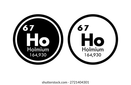 conjunto de ícones holmium. ilustração de modelo de vetor para web design