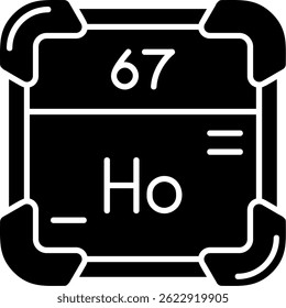 Holmium Line vector Icon Design