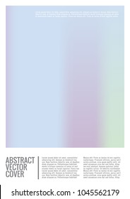 Holo cover. Flat eco placard. Vector abstract holographic pattern for poster design. Natural summer flyer. 2d prints for headpage.  Exotic jungle pattern for backdrop. Catalog template.