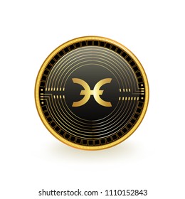 Holo Cryptocurrency Coin Isolated
