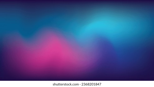 Holo Lights. Vector colorful on Blue Hologram Dreamy Background. Rainbow Iridescent Gradient. Minimalist Holographic Fluid Wallpaper. Neon Opalescent Banner. Modern Tech Music Design.