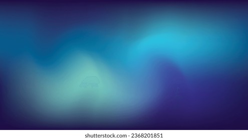 Holo Lights. Vector colorful on Blue Hologram Dreamy Background. Rainbow Iridescent Gradient. Minimalist Holographic Fluid Wallpaper. Neon Opalescent Banner. Modern Tech Music Design.