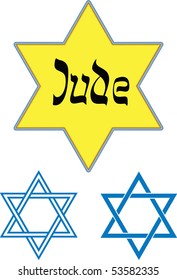 Holocaust Badges And Star Of David