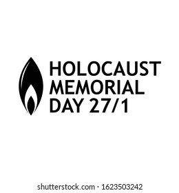 Holocaust Memorial Day. January 27. Auschwitz. Vector Illustration