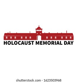 Holocaust Memorial Day. January 27. Auschwitz. Vector Illustration