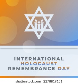 El Día de la Conmemoración del Holocausto Ilustración de diseño vectorial para fondo, afiche, cartel, publicidad, tarjeta de felicitación