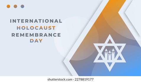 El Día de la Conmemoración del Holocausto Ilustración de diseño vectorial para fondo, afiche, cartel, publicidad, tarjeta de felicitación