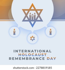Holocaust Remembrance Day Celebration Vector Design Illustration for Background, Poster, Banner, Advertising, Greeting Card