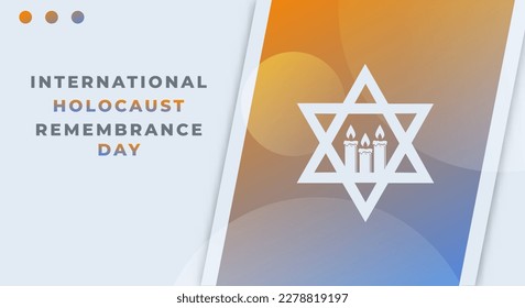 Holocaust-Gedenkfeier Vectordesign-Illustration für Hintergrund, Poster, Banner, Werbung, Grußkarte