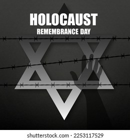 Holocaust Remembrance Day. EPS10 vector