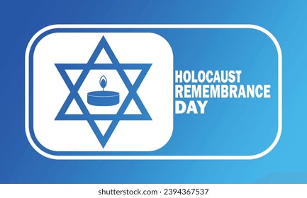  Holocaust-Gedenktag .Vektorgrafik. Moderner Hintergrund für Poster, Banner, Grußkarte.