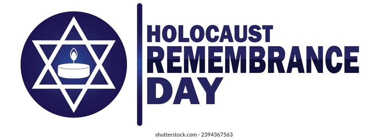 Holocaust Remembrance Day Vector illustration. Holiday concept. Template for background, banner, card, poster with text inscription.