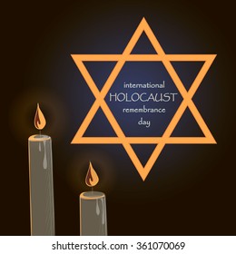 Holocaust Remembrance Day. Vector illustration, EPS 10