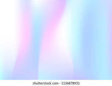 Hologram abstract background. Bright gradient mesh backdrop with hologram. 90s, 80s retro style. Pearlescent graphic template for brochure, flyer, poster design, wallpaper, mobile screen.