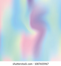 Hologram abstract background. Colorful Gradient backdrop with hologram. 90s, 80s retro style. Iridescent graphic template for brochure, flyer, poster design, wallpaper, mobile screen.