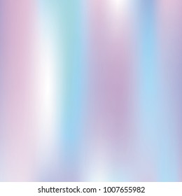 Hologram abstract background. Colorful Gradient backdrop with hologram. 90s, 80s retro style. Pearlescent graphic template for brochure, flyer, poster design, wallpaper, mobile screen.