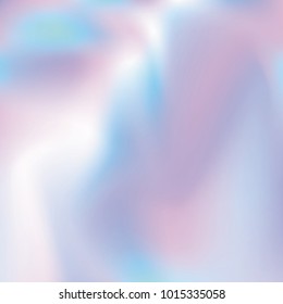Hologram abstract background. Colorful Gradient backdrop with hologram. 90s, 80s retro style. Pearlescent graphic template for brochure, flyer, poster design, wallpaper, mobile screen.