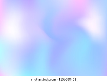 Hologram abstract background. Colorful gradient mesh backdrop with hologram. 90s, 80s retro style. Pearlescent graphic template for brochure, flyer, poster design, wallpaper, mobile screen.