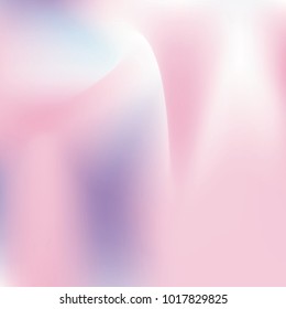 Hologram abstract background. Futuristic Gradient backdrop with hologram. 90s, 80s retro style. Iridescent graphic template for brochure, flyer, poster design, wallpaper, mobile screen.