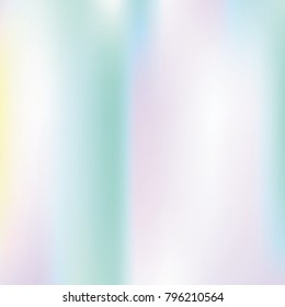 Hologram abstract background. Futuristic Gradient backdrop with hologram. 90s, 80s retro style. Pearlescent graphic template for brochure, flyer, poster design, wallpaper, mobile screen.
