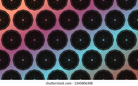 Hologram abstract background. for holiday decoration, holiday packaging Vector pattern