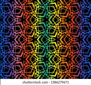 Hologram abstract background. for holiday decoration, holiday packaging Vector seamless pattern