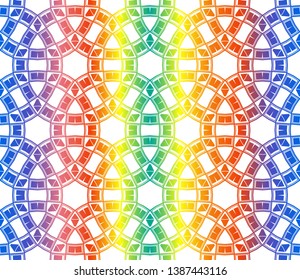 Hologram abstract background. for holiday decoration, holiday packaging Vector seamless pattern