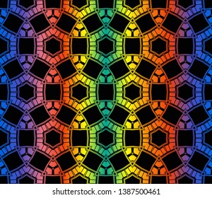 Hologram abstract background. for holiday decoration, holiday packaging Vector seamless pattern