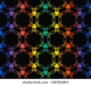 Hologram abstract background. for holiday decoration, holiday packaging Vector seamless pattern