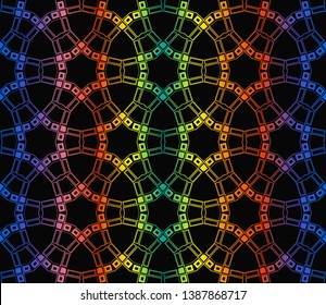Hologram abstract background. for holiday decoration, holiday packaging Vector seamless pattern