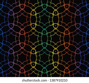 Hologram abstract background. for holiday decoration, holiday packaging Vector seamless pattern
