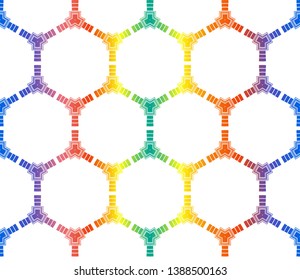 Hologram abstract background. for holiday decoration, holiday packaging Vector seamless pattern