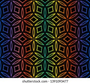 Hologram abstract background. for holiday decoration, holiday packaging Vector seamless pattern