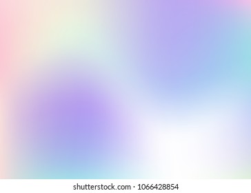 Hologram abstract background. Liquid gradient mesh backdrop with hologram. 90s, 80s retro style. Iridescent graphic template for book, annual, mobile interface, web app.