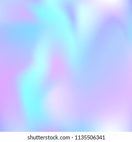 Fondo abstracto del holograma. Fondo de malla de gradiente líquido con holograma. 90s, 80s estilo retro. Plantilla gráfica iridiscente para Anuncio, volante, diseño de portada, interfaz móvil, App de Web.