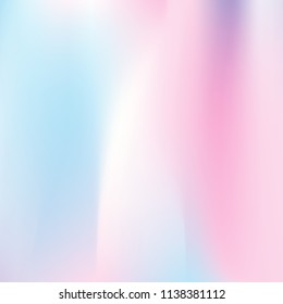 Hologram abstract background. Liquid gradient mesh backdrop with hologram. 90s, 80s retro style. Iridescent graphic template for banner, flyer, cover design, mobile interface, web app.