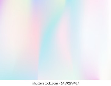 Hologram abstract background. Liquid gradient mesh backdrop with hologram. 90s, 80s retro style. Iridescent graphic template for banner, flyer, cover design, mobile interface, web app.
