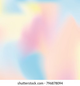 Hologram abstract background. Liquid Gradient backdrop with hologram. 90s, 80s retro style. Pearlescent graphic template for banner, flyer, cover design, mobile interface, web app.