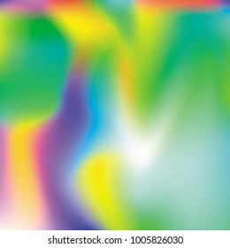 Hologram abstract background. Minimal Gradient backdrop with hologram. 90s, 80s retro style. Pearlescent graphic template for banner, flyer, cover design, mobile interface, web app.