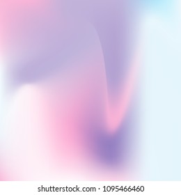 Hologram abstract background. Minimal gradient mesh backdrop with hologram. 90s, 80s retro style. Iridescent graphic template for banner, flyer, cover design, mobile interface, web app.